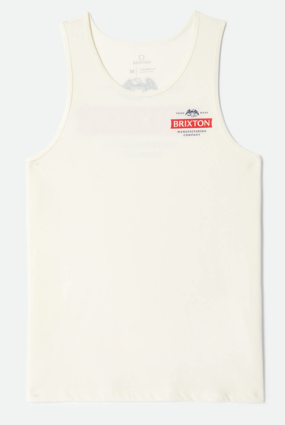 Men's Pinnacle Tank Top in the color Off White - Front Product Laydown Image