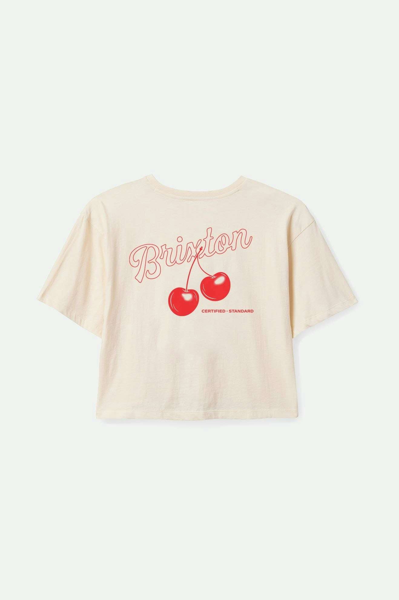 Back Laydown Image for Cherry Skimmer S/S T-Shirt - Off White