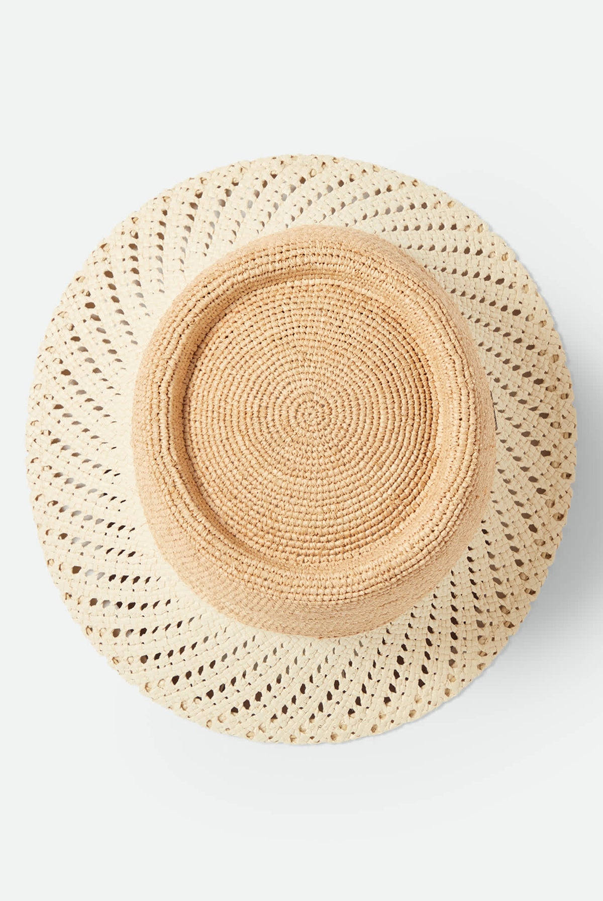 Women's Ellee Festival Straw Bucket Hat in the color Natural/Natural - Additional Laydown image