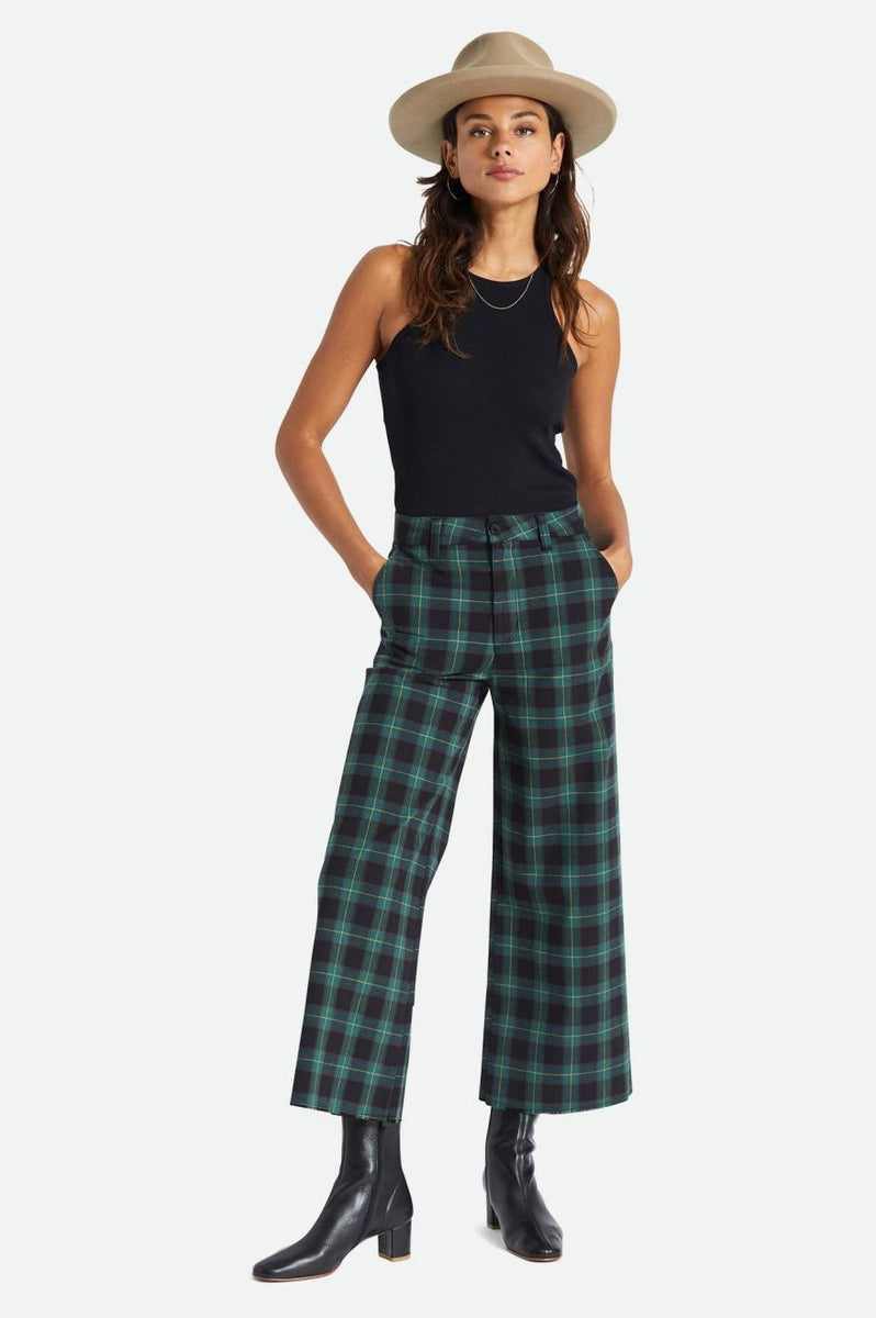 Victory Wide Leg Pant Emerald Brixton Australia
