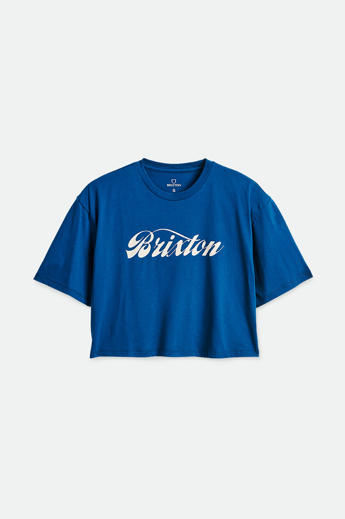 Women's Script Women's S/S Skimmer Tee - Marine Blue - Front Side