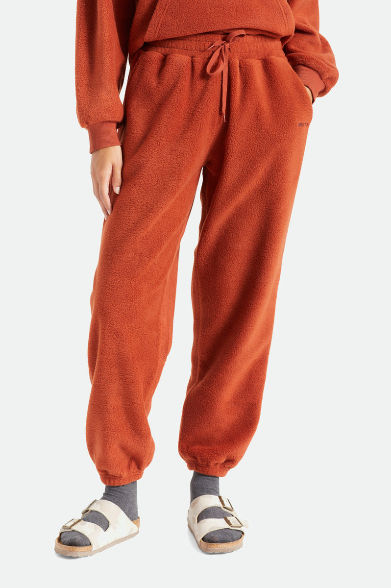 Women's Weekender Blanket Sweatpants Burnt Henna Brixton Australia