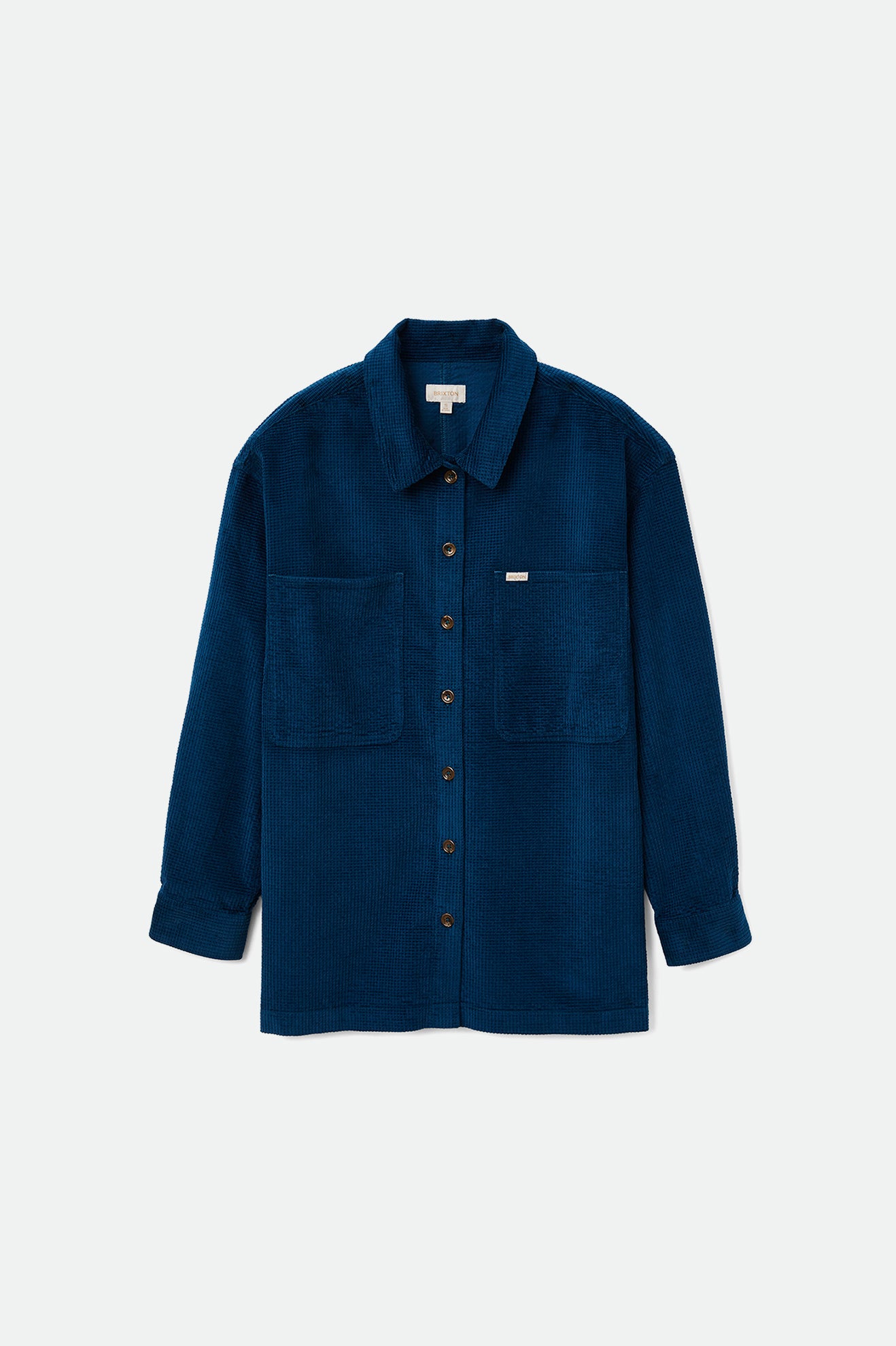 Women's Bowery Tunic Overshirt - Marine Blue - Front Side