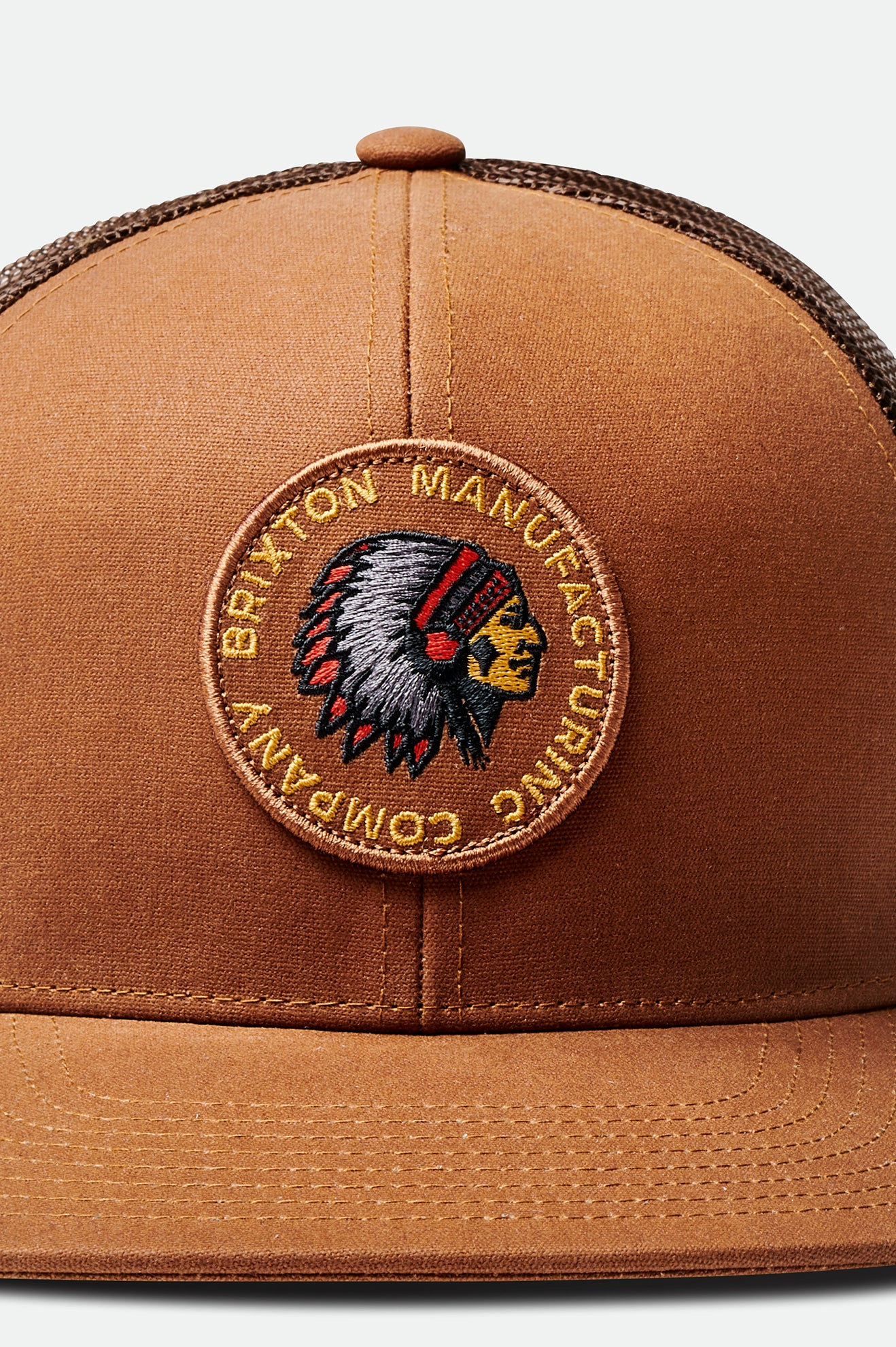 Unisex Rival Stamp Crossover MP Mesh Cap - Dark Caramel - Additional Laydown 2