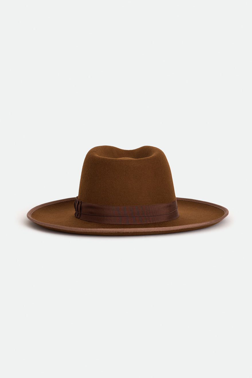 Unisex Reno Fedora - Coffee - Back Side