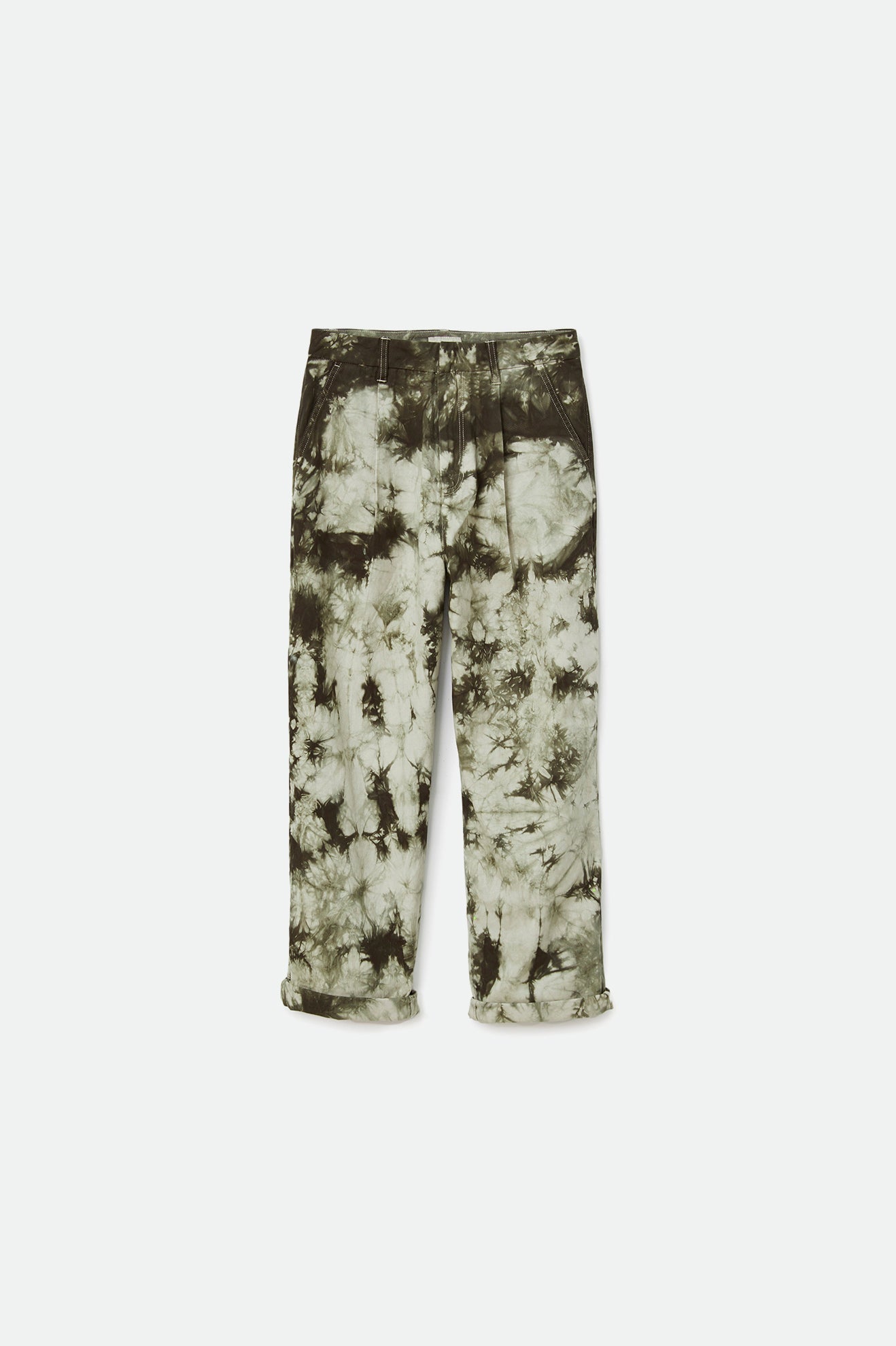 Women's Victory Trouser Pant - Beige/Military Olive - Front Side