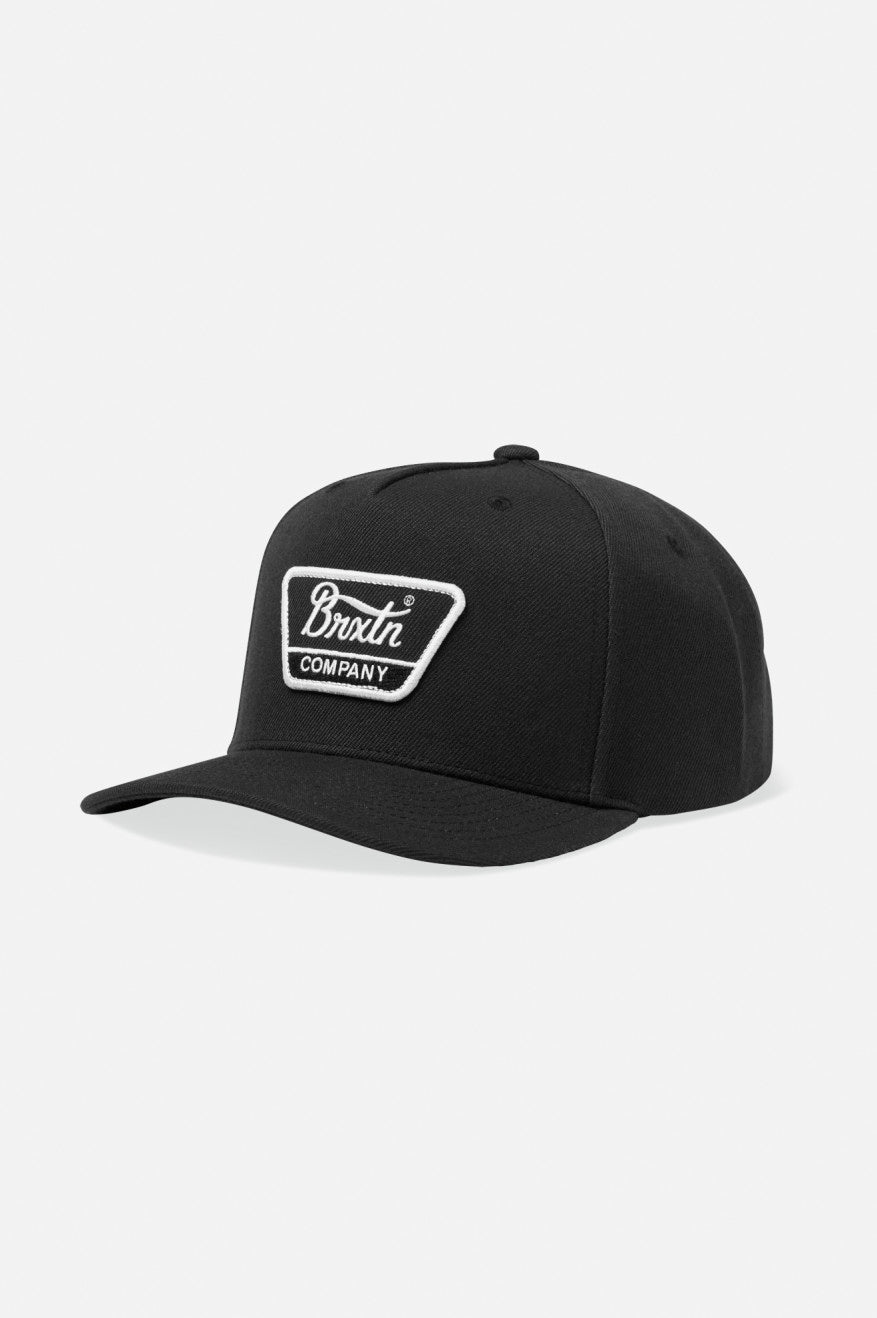 Brixton Unisex Linwood C NetPlus MP Snapback - Black/White | Profile