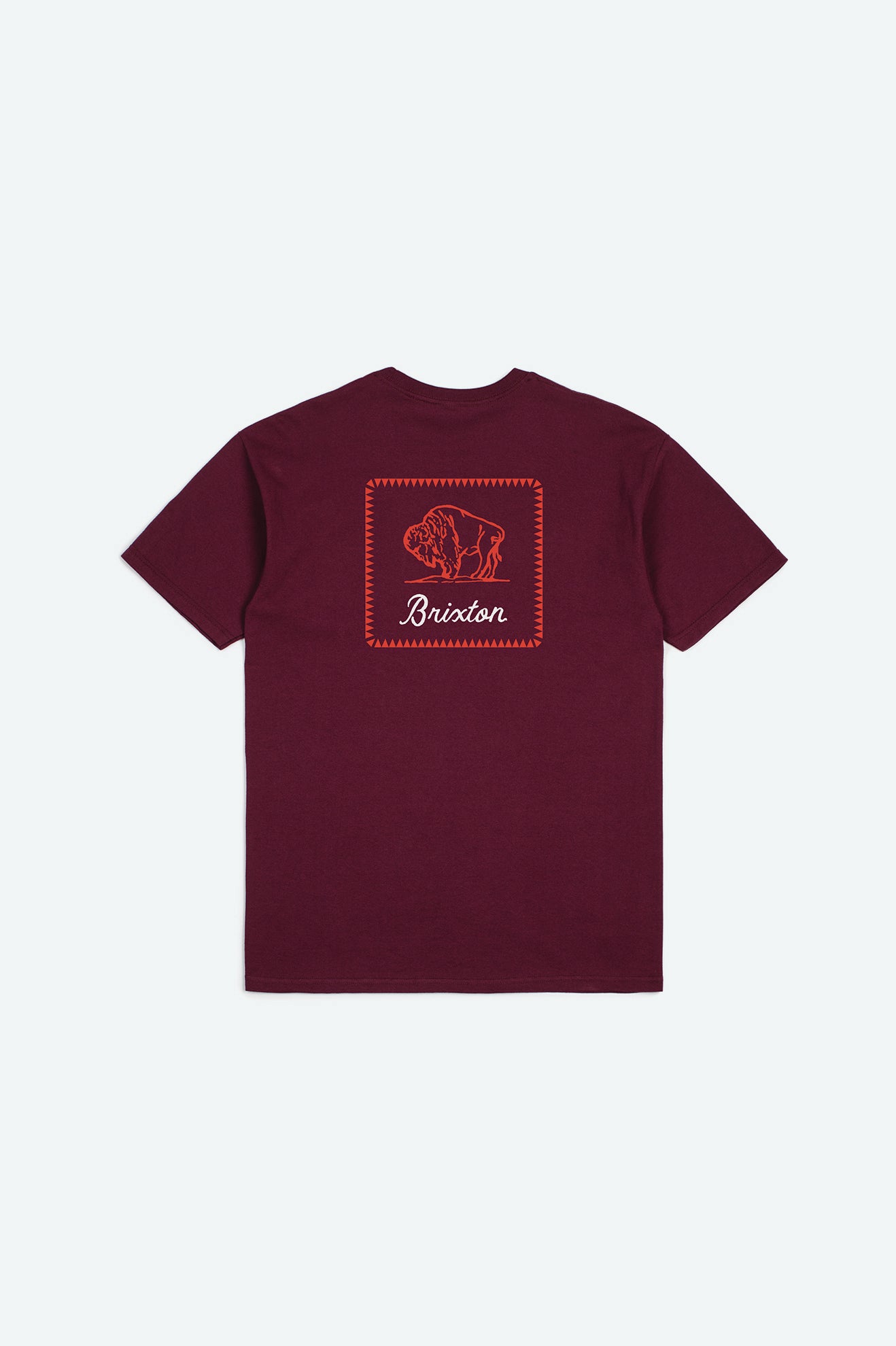 Men's Prairie S/S Standard Tee - Burgundy - Back Side