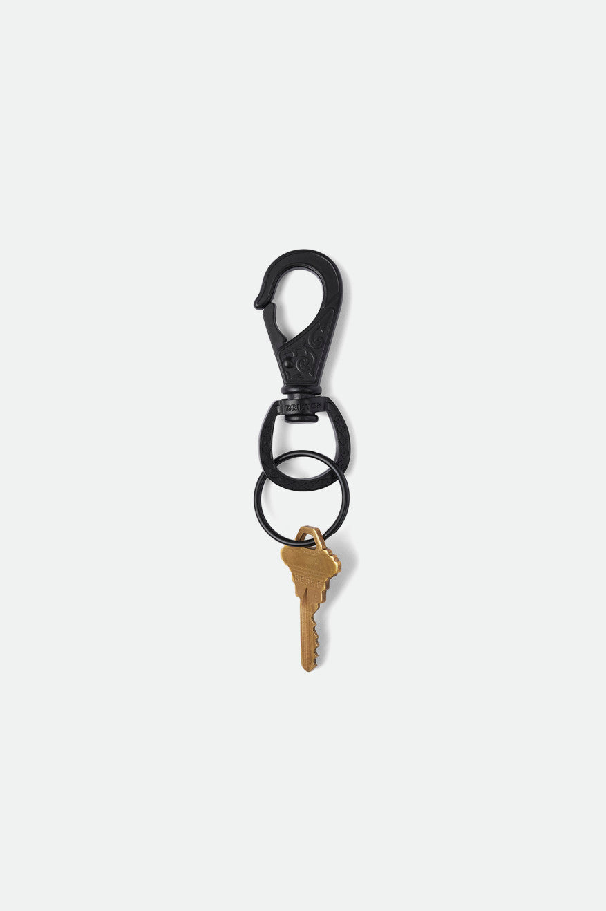 Unisex Scroll Keychain - Black - Additional Laydown 1