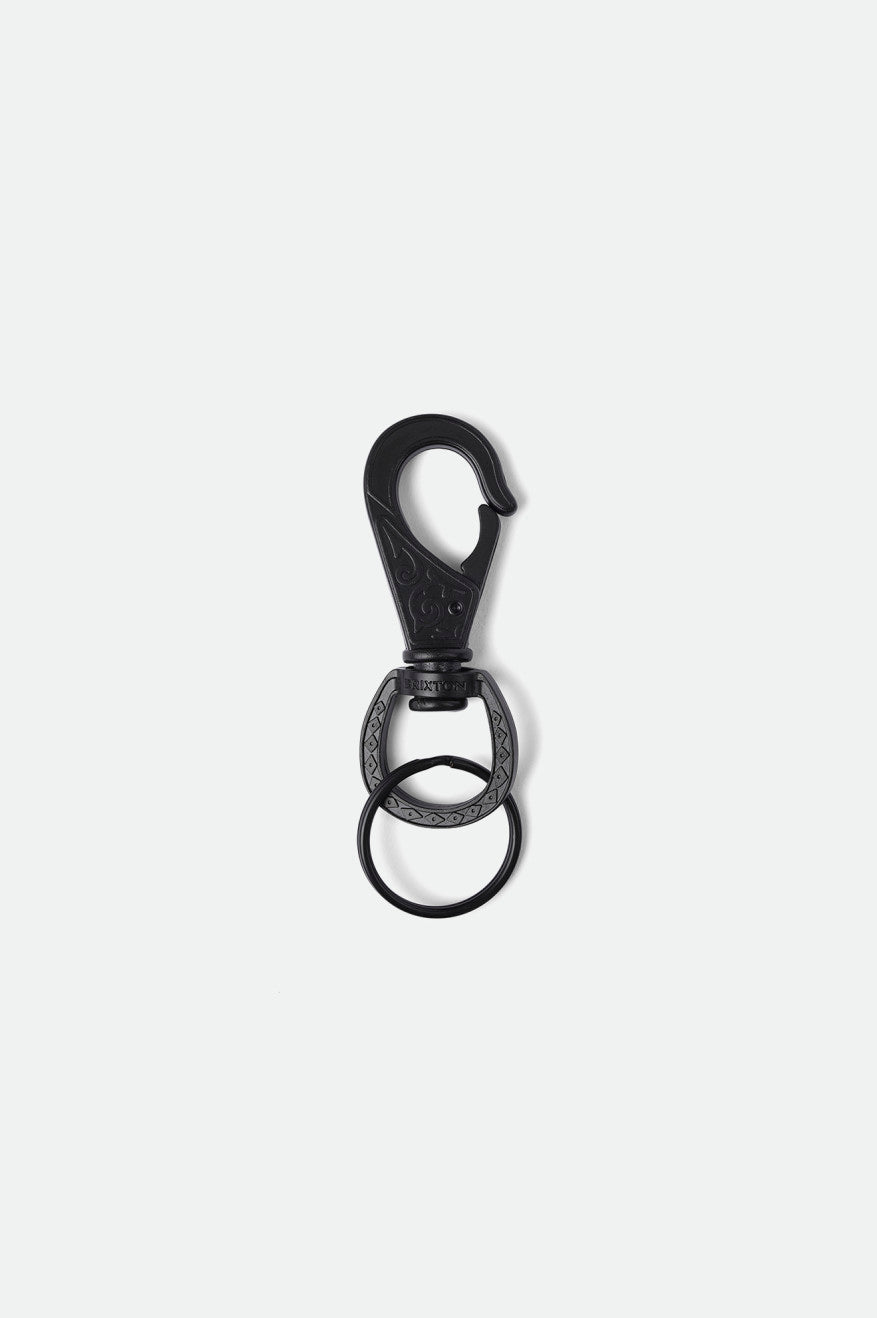 Unisex Scroll Keychain - Black - Back Side