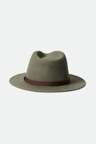 Brixton Unisex Messer Packable Fedora - Light Moss | Back