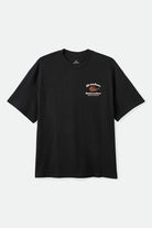 Men's Brewster Oversized T-Shirt in the color Black - Front Product Laydown Image