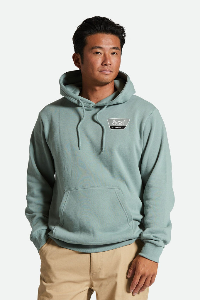 Men's Fit, Front View | Linwood Hood - Chinois Green