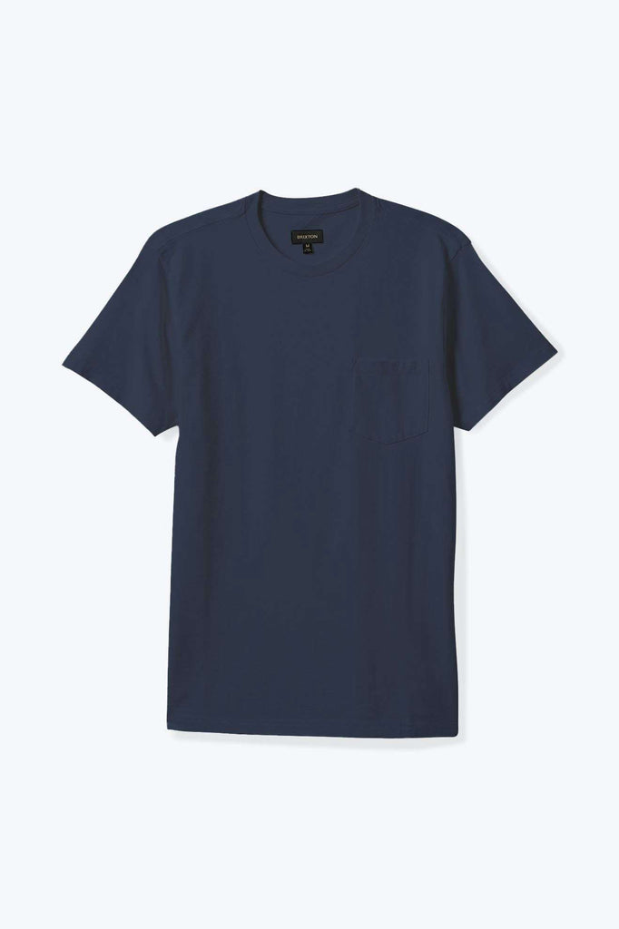 Brixton Unisex Vintage Reserve S/S T-Shirt - Washed Navy Sol Wash | Main