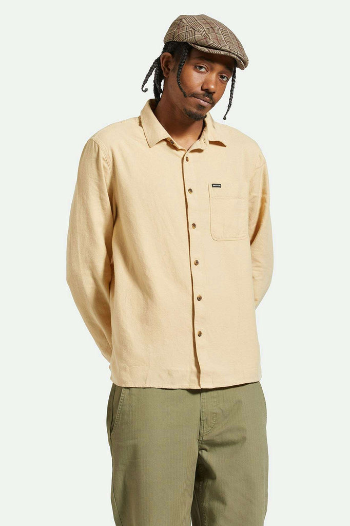 Men's Front Fit | Hasting Lightweight Ultra Soft Flannel - Wheat