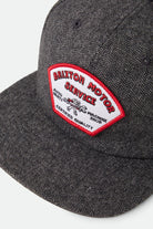 Men's Dyson Snapback in the color Black Herringbone - Additional Laydown image