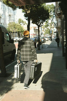 Men's Shop Menswear Chore Coat in the color Black/Charcoal Plaid - Additional Fit image