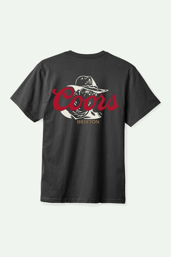 Back Laydown Image for Coors Wayne S/S Standard T-Shirt - Black