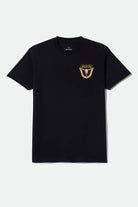 Men's Fraser Standard T-Shirt in the color Black - Front Product Laydown Image