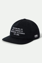 Unisex Union II Netplus Snapback in the color Black - Front Product View