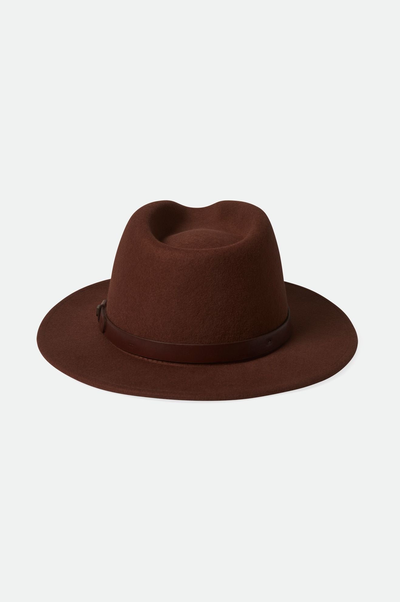 Brixton Unisex Messer Fedora - Sepia | Back