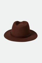 Brixton Unisex Messer Fedora - Sepia | Back