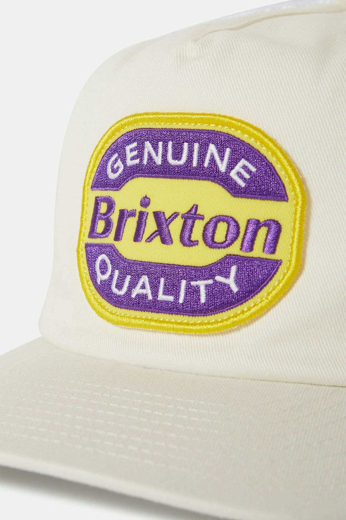 Brixton Unisex Neon Keaton MP Trucker Hat - White/Yellow | Extra Shot