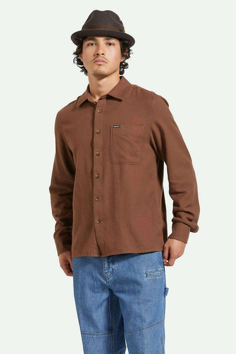 Men's Front Fit | Hasting Lightweight Ultra Soft Flannel - Pinecone Brown