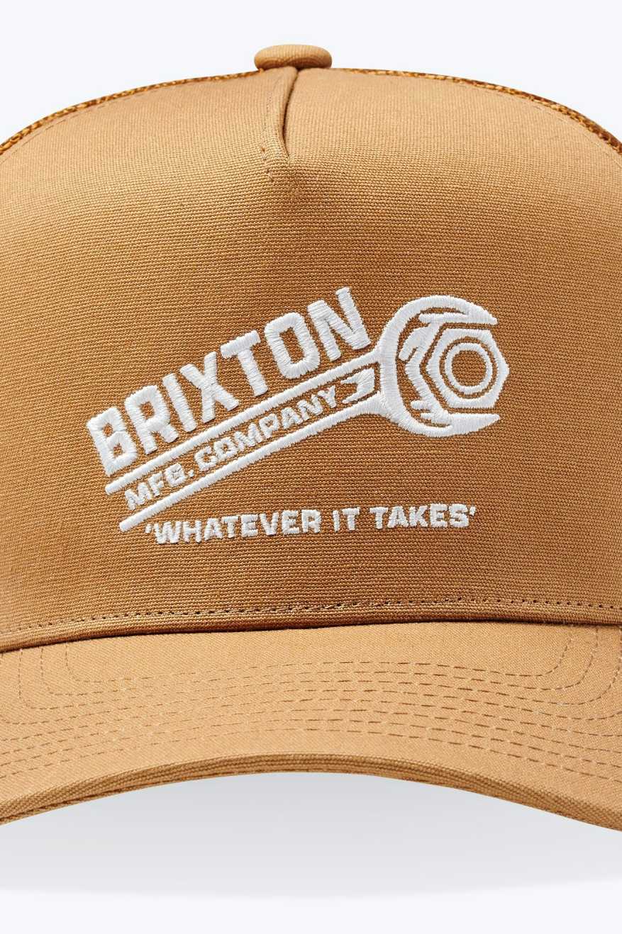 Brixton Men's Wrench Netplus Trucker Hat - Copper/Copper | Extra Shot