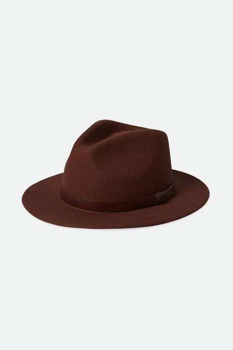 Brixton Unisex Messer Fedora - Sepia | Main