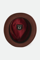 Brixton Unisex Stout Pork Pie - Sepia/Bronze | Extra Shot 2