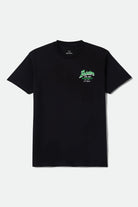 Men's Clemont Standard T-Shirt in the color Black - Front Product Laydown Image