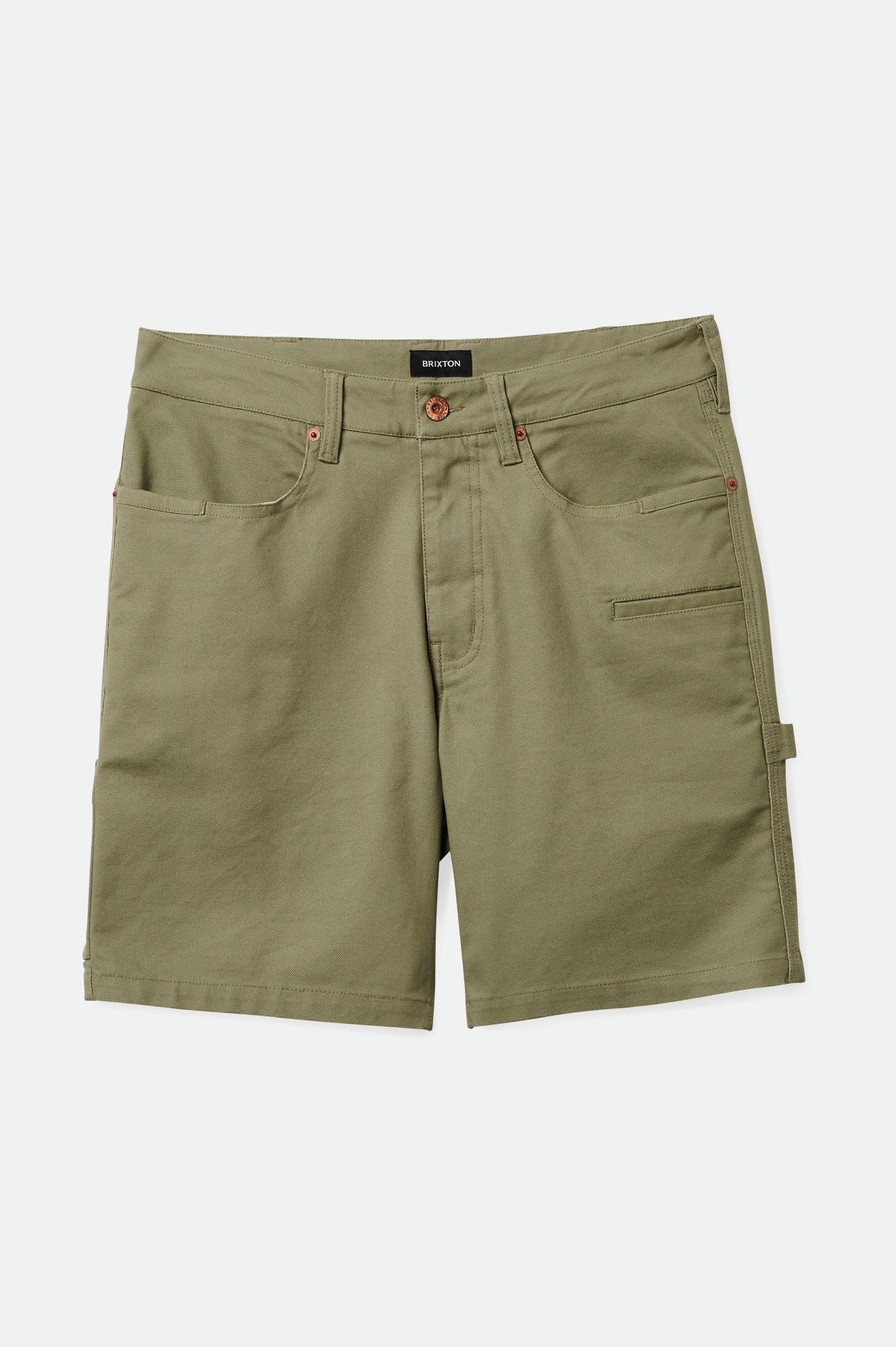 Brixton Men's Builders Carpenter Stretch Short - Olive Surplus | Profile