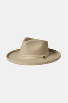 Brixton Women's Victoria Felt Fedora - Off White/Off White Satin | Main