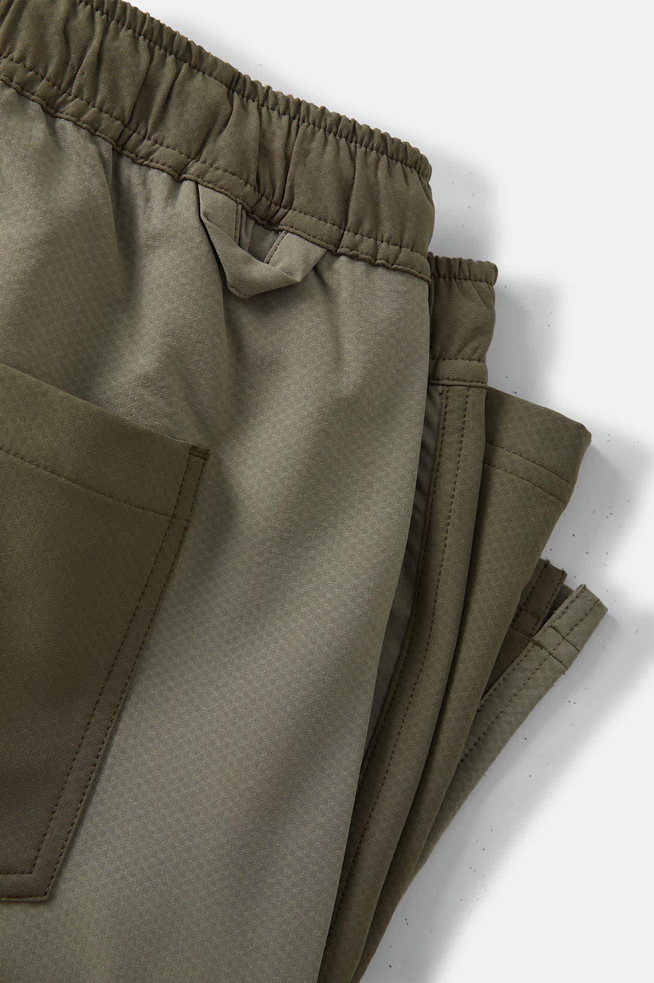 Men's Journey Active Short in the color Dark Olive/Olive Surplus - Additional Laydown image