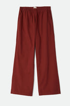 Women's Lounge Pant in the color Dark Brick - Front Product Laydown Image