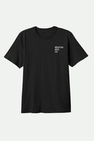 Men's Gage S/S T-Shirt in the color Black Worn Wash - Front Product View
