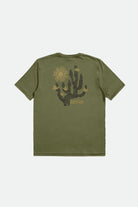 Brixton Men's Valley S/S Tailored Tee - Sea Kelp | Back