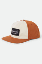 Men's Grade Snapback in the color Whitecap/Caramel - Front Product Laydown Image