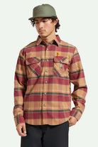 Brixton Unisex Fender Factory Netplus Snapback - Olive Surplus | Front fit