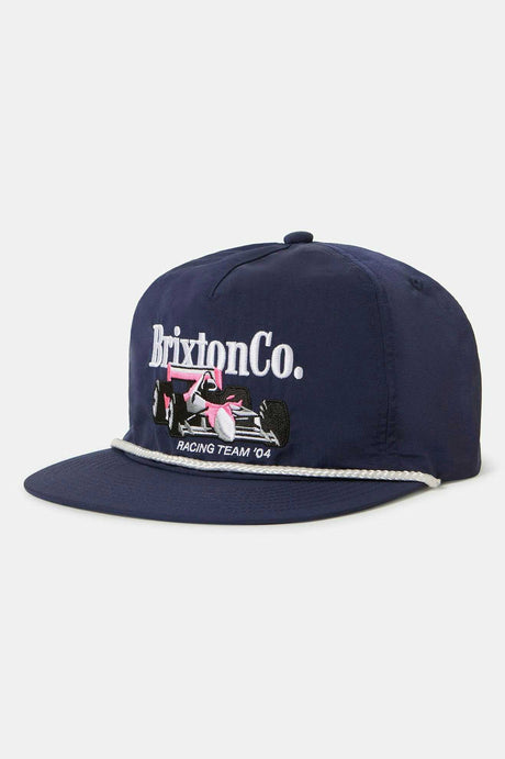 Brixton Unisex Neon Formula HP Snapback - Navy | Profile