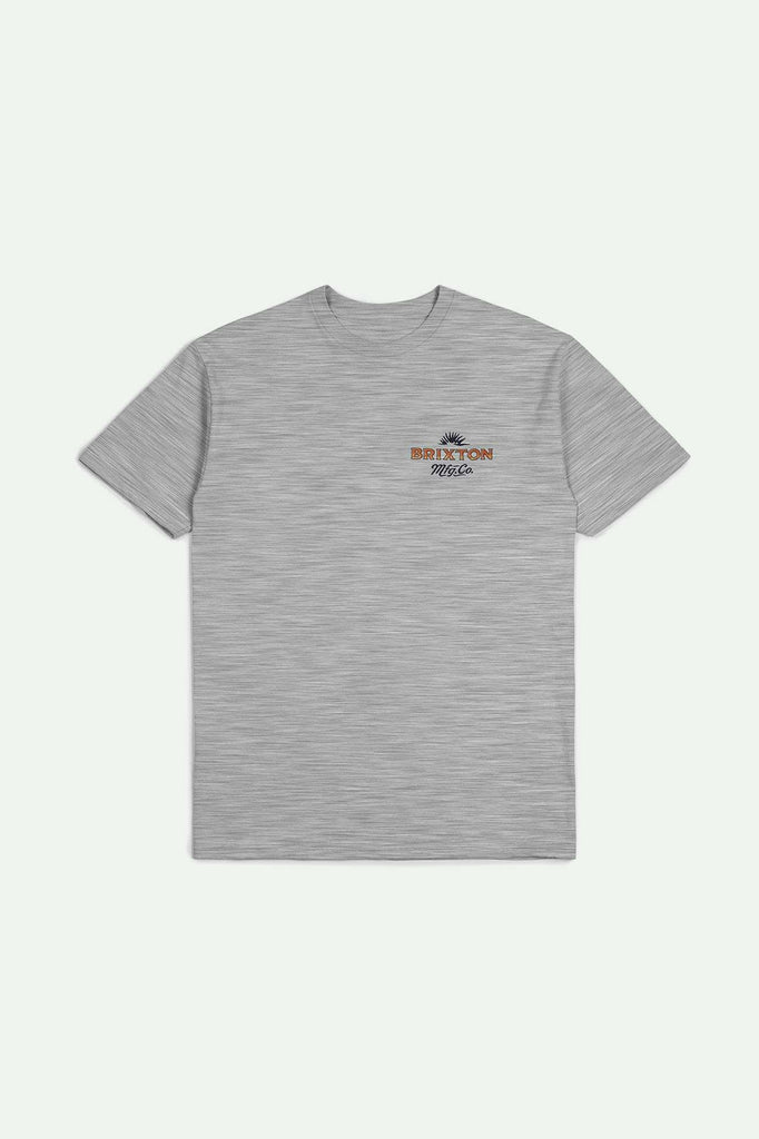 Brixton Men's Wrangling S/S Standard T-Shirt - Heather Grey | Main