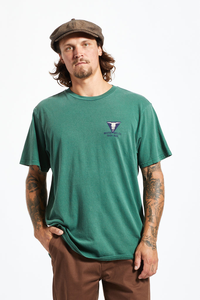 Brixton Galveston S/S Standard Tee - Pine Needle Worn Wash