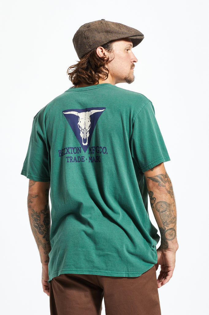 Brixton Galveston S/S Standard Tee - Pine Needle Worn Wash