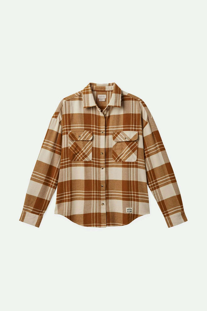 Brixton Women's Bowery Women's Classic L/S Flannel - Washed Copper/Whitecap | Main