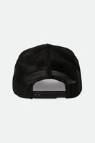Brixton Men's Postal C Netplus MP Trucker Hat - Black/Black | Back