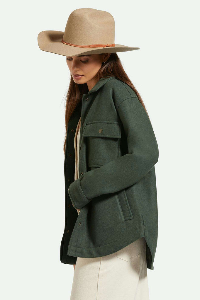 Brixton Unisex Laredo Cowboy Hat - Sand | Women's Side Fit