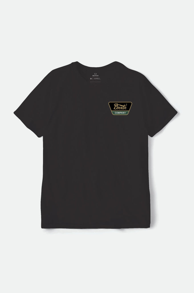 Brixton Linwood S/S Standard Tee - Black/Antelope/Pine Needle