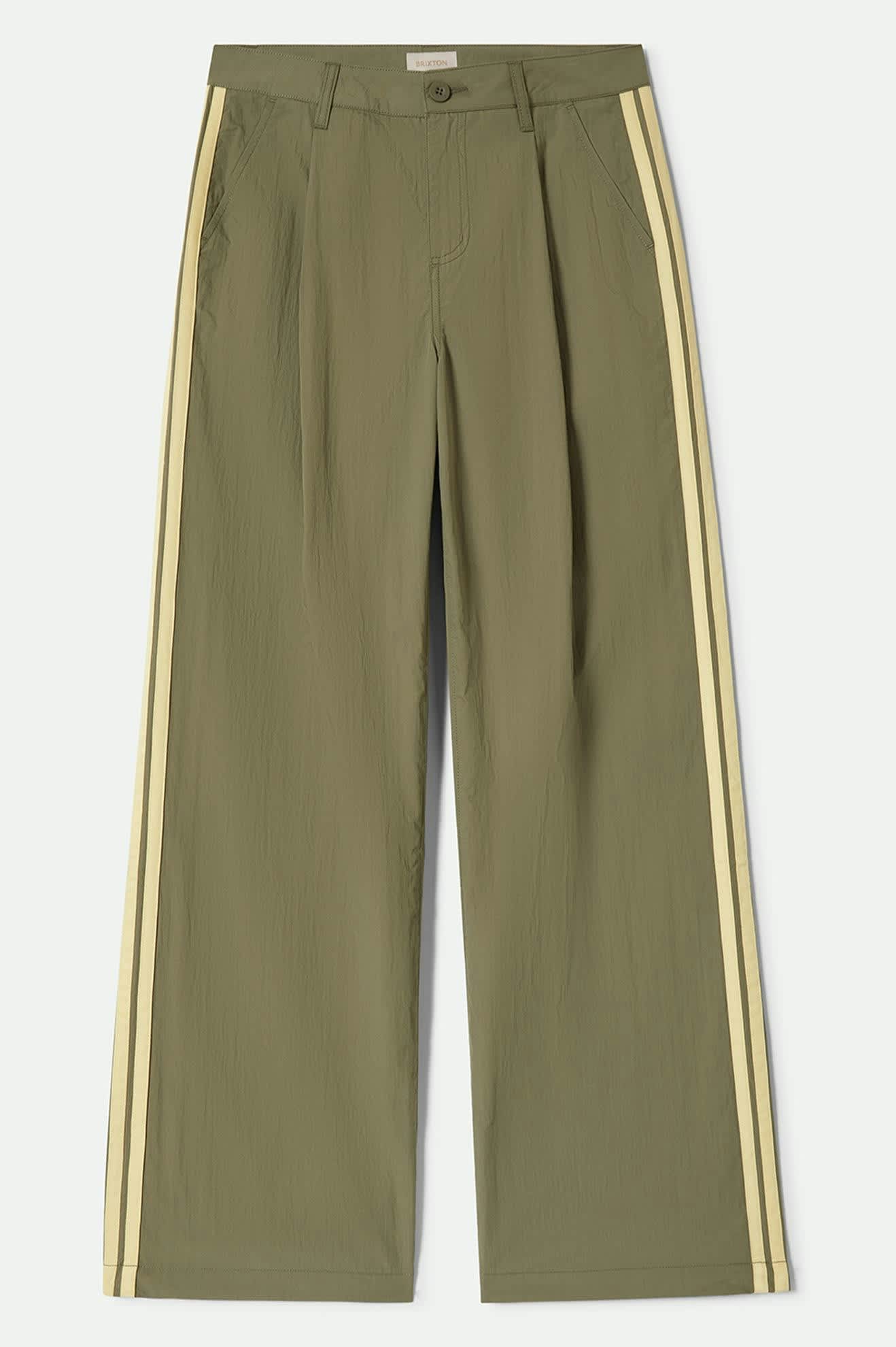 Women's The Jane Lightweight Wide Leg Pant in the color Olive Surplus - Front Product View