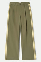 Women's The Jane Lightweight Wide Leg Pant in the color Olive Surplus - Front Product View